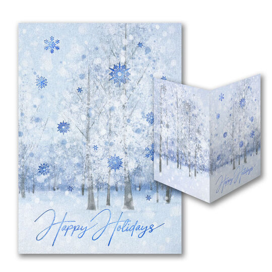Snowflake Scene Holiday Cards